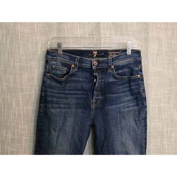Women's 7 For All Mankind Jeans Size 29 Blue - Picture 4 of 15